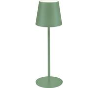 Majestic AGATA - Lampada da tavolo LED senza fili ricaricabile, Lunga durata, Dimmer Touch, Luce Calda-Naturale-Fredda, per interni ed esterni IP54, H37cm, Verde