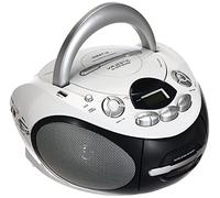 NEW MAJESTIC Boombox Stereo Digitale Lettore CD Mp3 USB Cassetta colore Nero / Bianco - AH-2387R WH