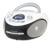 NEW MAJESTIC Boombox Stereo Digitale Lettore CD Mp3 USB Cassetta colore Nero / Bianco - AH-2387R WH