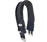 Majestic Ally Sottopancia imbottita in pile di visone, con elastici resistenti e ferramenta in acciaio inox, colore: marrone, 106,7 cm, 111,8 cm, 116,8 cm, 121,9 cm e 127 cm (nero, 127 cm)