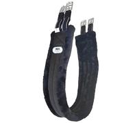 Majestic Ally Sottopancia imbottita in pile di visone, con elastici resistenti e ferramenta in acciaio inox, colore: marrone, 106,7 cm, 111,8 cm, 116,8 cm, 121,9 cm e 127 cm (nero, 116,8 cm)