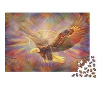 Majestic Aquila Puzzle Impossible 1000Pcs Volo Radiante Decorazione Per La Casa. Giochi Rilassamento E Intelligence Per Adulti E Ragazzi Da 14 Anni 1000pcs (75x50cm)