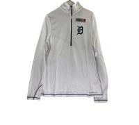Majestic Athletic Maglia Pullover Mezza Zip Donna Detroit Tigers BIANCA - MEDIA