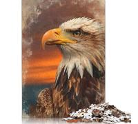 Majestic Bald Eagle Portrait Jigsaw Puzzle Impossible 1000 Pezzi Decorazione Per La Casa. Giochi Rilassamento E Intelligence Per Adulti E Ragazzi Da 14 Anni 1000pcs (75x50cm)
