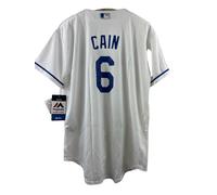 Majestic Bambini' Lorenzo Collare Kansas Città Reali Jersey Bianco - Large 14/16