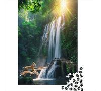Majestic Cascatas - Tigre Puzzle Per Adulti || 38x26cm/1000pcs Puzzle Giochi EduGattoivi,decorazioni Per La Casa