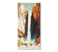 Majestic - Copertura decorativa per porta a cascata, vivace tema paesaggio naturale, decorazione per interni ed esterni, sfondo per la casa ispirato alla natura, 91 x 183 cm