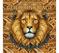Majestic Creatures : Adult Coloring Book for Mind Clarity & Creativity: A Relaxing Small Escape from Busy Daily Routines