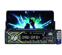 Majestic DAB 900 - Autoradio DAB+/RDS FM con porta telefono frontale regolabile, Wireless audio, Doppio USB, Ingressi SD/AUX-IN, Telecomando, 180W (45W x 4ch), Nero