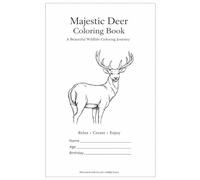 Majestic Deer Coloring Book for Kids: Fun & Relaxing Wildlife Adventure for Creative Boys & Girls