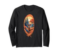 Majestic Deer Wildlife Zoo Day Feather Uomini Donne Bambini Maglia a Manica