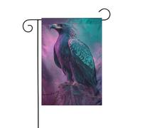 Majestic Eagle - Bandiera da giardino in piedi con orgoglio, 30 x 45 cm, verticale, double face, decorazione per esterni