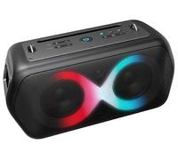 Majestic FIRE 39 - Speaker Wireless audio 5.3, Luci LED multicolor 13 effetti, ingressi USB/Micro SD/AUX/Mic/Chitarra, TWS, IPX4, Batteria ricaricabile, tracolla per il trasporto