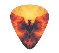 Majestic Flame Bird - Plettro per chitarra, 12 pezzi, spessore misto, progettato per chitarre acustiche ed elettriche