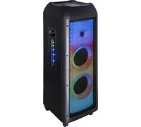 Majestic Cassa Bluetooth Party Trolley Amplificata Altoparlante 150 Watt USB e Luci LED colore Nero - FLAME T360 BK