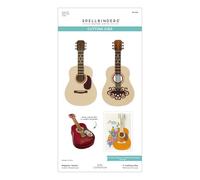 Majestic - Fustelle a forma di chitarra incisa dalla collezione Bibi's Musical Notes di Bibi Cameron