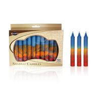 Majestic Giftware sc-shhr-t Safed Shabbat Candle, 12,7 cm, Armonia Turchese, 12-Pack