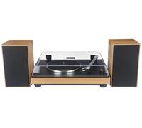 Majestic TT 54 - Giradischi vintage 33/45 Giri, wireless audio, Ingresso USB, altoparlanti stereo esterni da 30W, uscita audio RCA