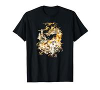 Majestic Golden Asian Mitologia Drago Tempio Fantasy Maglietta