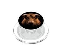 Majestic Highland Cow Face Farm Bestiame Mucca animale PopSockets PopGrip per MagSafe