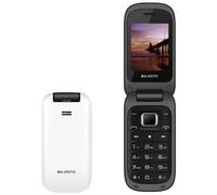 MAJESTIC - Lucky 48 Bianco Display 2.4' +Slot MicroSD Flip Attivo Risposta Fotocamera 1.3Mpx Radio Torcia - SPEDIZIONE GRATUITA