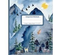 Majestic Mountains Composition Notebook: Aesthetic Journal/Diary for Work, School, or Home. 110 Pages/ 7.5" x 9.25"