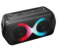 Majestic FIRE 39 - Speaker Wireless audio 5.3, Luci LED multicolor 13 effetti, ingressi USB/Micro SD/AUX/Mic/Chitarra, TWS, IPX4, Batteria ricaricabile, tracolla per il trasporto
