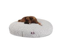 Majestic Pet Grey Towers, Grande Letto Rotondo per Cani da Compagnia per Interni ed Esterni, con Prodotti Rimovibili e Lavabili