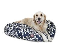 Majestic Pet Letto per Cani da Compagnia per Animali Domestici Rotondo Grande Quarto Francese Blu Navy con Prodotti Lavabili Rimovibili