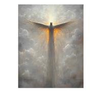 Majestic Phoenix Awakening Wall Art Ethereal Home Decor Etherea