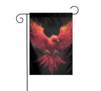 Majestic Phoenix With Big Wings Bandiera da giardino 30 x 45 cm verticale su entrambi i lati per case coloniche decorazioni esterne bandiera cortile