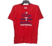 Majestic Ragazzi' Texas Rangers Sul Campo Property T-Shirt, Rosso - 2XL