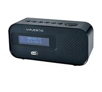 Majestic RS 115 DAB - Radiosveglia DAB/DAB+/FM display LCD, ingresso AUX-IN, sveglia con due allarmi e tre suonerie, nero