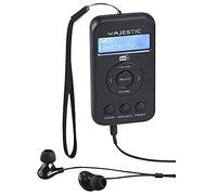 Majestic RT 196 DAB - Radio portatile DAB/DAB+/FM display LCD, batteria ricaricabile, uscita cuffie auricolari inclusi, laccio per il trasporto, nero