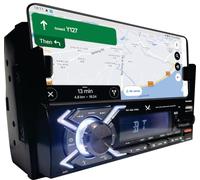 Majestic SA 600 PRO - Sistema Audio Car DOPPIO DIN con supporto per smartphone, Wireless Audio, Lettore MP3/WMA da USB/Micro SD, USB per ricarica, Aux-IN, Telecomando, 180W (45W x 4ch), Nero