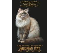 Majestic Siberian Cat Notebook: Elegant Black & Gold Journal for Cat Lovers | Premium Feline Stationery with College-Ruled Pages | Perfect Gift for Cat Lovers, Cat Moms & Writers