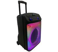 MAJESTIC - Speaker FLAME T55 con Trolley Bluetooth Batteria Ricaricabile Potenza RMS 40 Watt Luci LED Colore Nero
