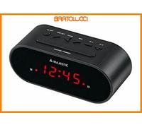 Majestic - Sveglia Digitale 0.6" C/Allarme - Nero