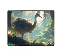 Majestic - Tappeti per area di struzzo nella foresta per decorazione soggiorno, morbidi e lavabili per camera da letto, tappeto interno 63 x 48 pollici, per camera da letto e soggiorno