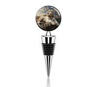 Majestic Tiger - Tappo per bottiglia di vino roccioso, riutilizzabile, sottovuoto, decorativo, ideale come regalo per bar, feste, matrimoni, celebrazioni