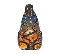 Majestic Tree Of Life - Borsa a tracolla da viaggio, zaino da uomo per escursionismo