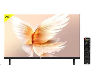 Majestic TV 224FL V1 - Televisore Frameless LED HD READY 24", DVB-T/T2 e DVB-S/S2, Telecomando, USB, HDMI, VGA, ingresso CAM CI+, Nero