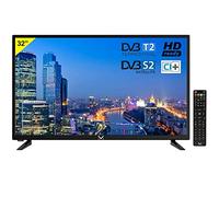 Majestic TVD 232 S2 LED V4 - Televisore HD Ready da 32", DVB-T/T2 e DVB-S/S2, Telecomando, USB, Nero