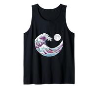 Majestic Waves Moonlight Ocean Art Canotta