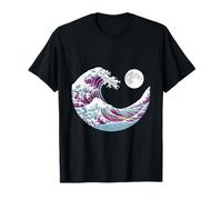 Majestic Waves Moonlight Ocean Art Maglietta