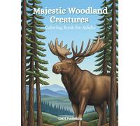 Majestic Woodland Creatures Coloring Book for Adults: 55 Light Grayscale Animal Designs for Relaxation, Mindfulness, and Stress Relief in Nature’s Tranquil Forests