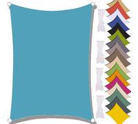 MAJINGC Vela Parasole Impermeabile Dell'ombrellone 2X4M Vela Ombreggiante, Resistente ai Raggi UV 95%, Vela Ombreggiante per Piscina, Giardino, Terrazza, Parco, Piscina,Campeggio Lago blu