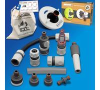 MaJoCompTec® Accessori per camper Connect | Set tappo di riempimento | Compatibile con Gardena (Set di collegamento con filtro, confezione con adattatore per serbatoio dell'acqua a 3 poli D: 78 mm)