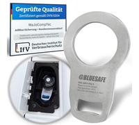MaJoCompTec® ADBLUESAFE - Tappo di sicurezza per serbatoio AdBlue, accessorio per furgoni, campeggio, camper (versione in acciaio inox, fusibile Boxer + Jumper + Ducato)