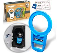 MaJoCompTec® ADBLUESAFE - Tappo per serbatoio, protezione per serbatoio AdBlue, coperchio per carri armati, campeggio, camper (plastica blu, fusibile, boxer + ponticello + Ducato)